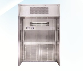 Sampling booth for cleanroom applications